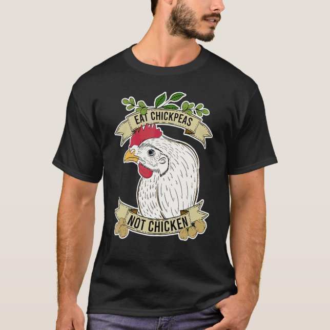 Camiseta Coma Grão-de-bico Não Frango Citação (Frente)
