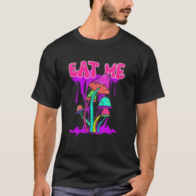 Camiseta Coma Hippie Fungus Magic Psilocybin Shroom Festiva (Frente)