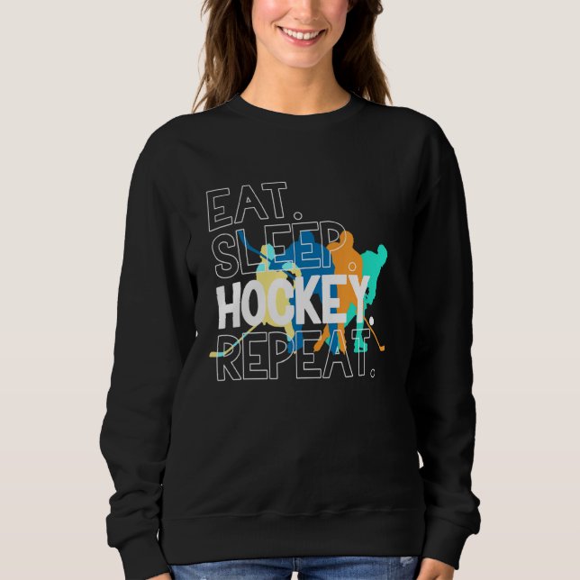 Camiseta Coma Hockey com Sono Repete Hockey (Frente)