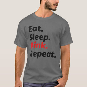 Camiseta Coma Hockey Com Sono Repita Engraçado