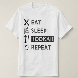 Camiseta Coma Hookah Repetit, Hookah Engraçado Amantes