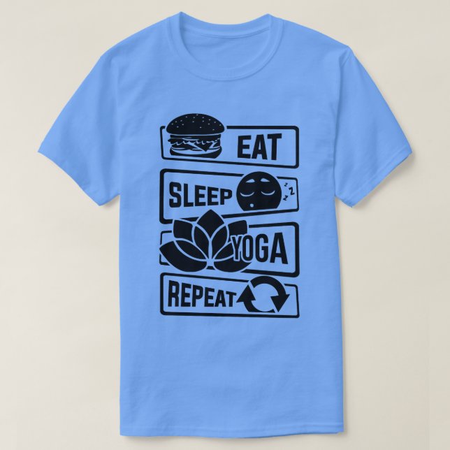 Camiseta Coma Ioga Repete Meditação Yoga Yoga Yogi Spirit (Frente do Design)