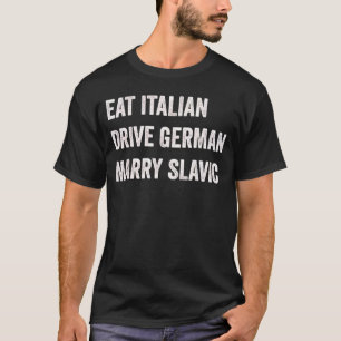 Camiseta Coma Italiano Dirija Alemão Case Eslavo Carro Dive