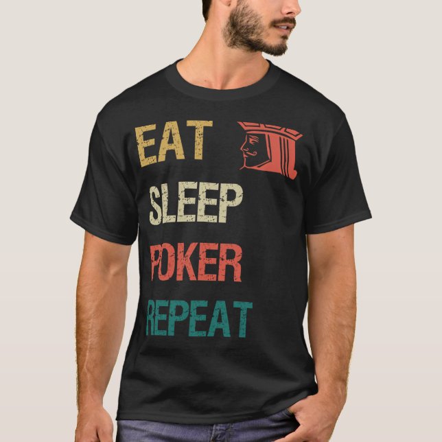 Camiseta Coma Joga Poker Repita (Frente)