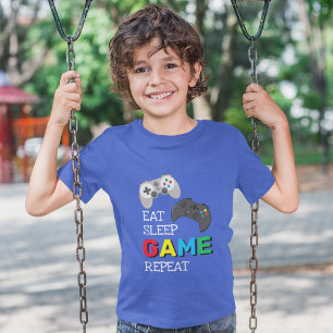 Camiseta Coma Jogar Dormir Repetir Jogador