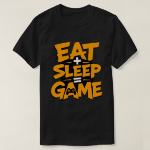 Camiseta Coma Jogo Sono Laranja Grunge Citação de Jogador