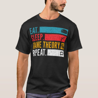 Camiseta Coma Jogo Teoria Repita Para Estratégia de Noite d