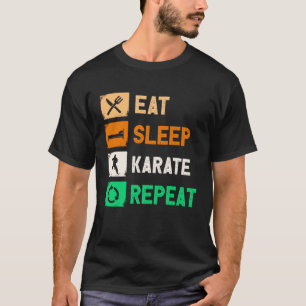 Camiseta Coma Karate Repete Homens Judo Kendo