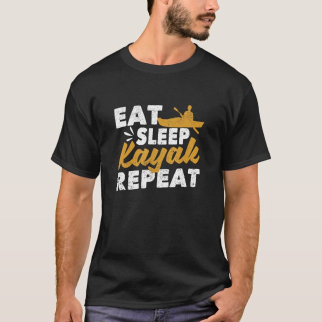 Camiseta Coma Kayak Repetit Kayaking Canoe Barco Kaj (Frente)