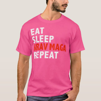 Camiseta Coma, Krav Maga Repita Artes Marciais Engraçadas