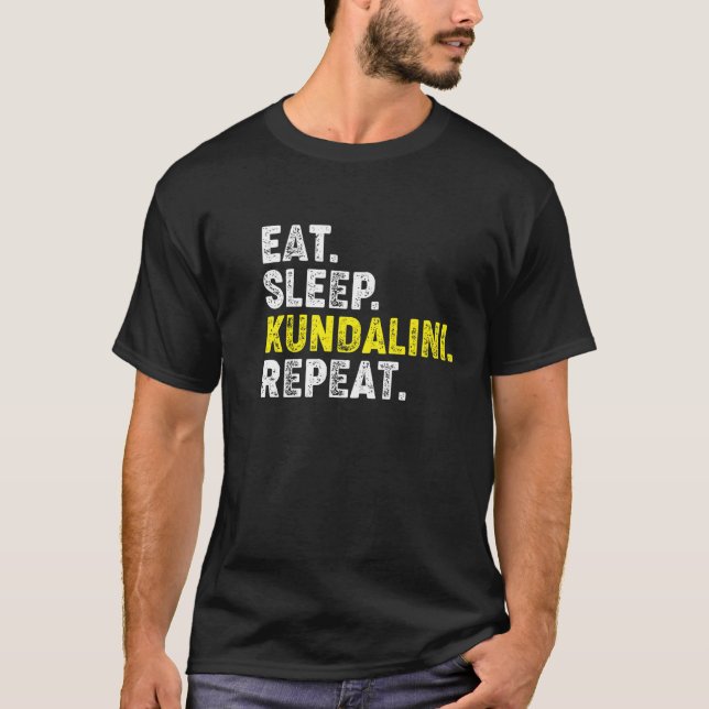 Camiseta Coma Kundalini Yoga Repeat! Funny Kundalini Y (Frente)
