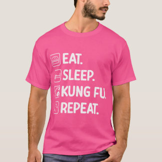 Camiseta Coma Kung Fu Repetir Kung Fu