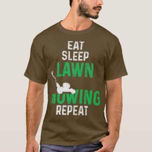 Camiseta Coma Lâmpada do Sono Remando Repetidamente Mower