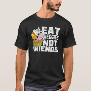 Camiseta Coma Legumes Não Amigos Vegan Bem-Estar Animal