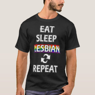 Camiseta Coma lésbicas lésbicas no sono LGBTQ Pride Lesbi
