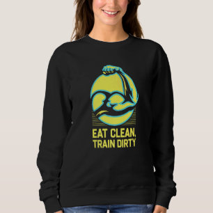Camiseta Coma Limpo Treine Sujo Treino Fitness Academia Sau