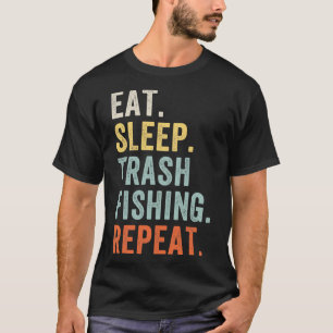 Camiseta Coma Lixo Do Sono Pesando Detecção De Metal Engraç