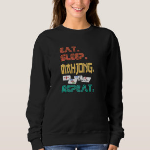 Camiseta Coma Mahjong Repetir Diversão Chinesa Judaica Peça