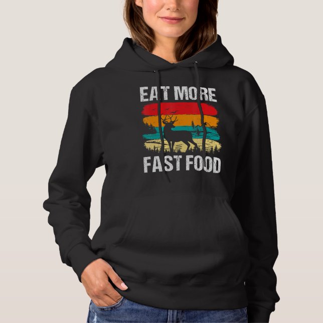 Camiseta Coma Mais Acessórios Rápidos De Caça A Elk Hun (Frente)