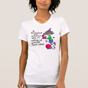 Camiseta Coma Mais Bolo Humor de Aniversário