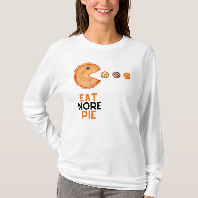 Camiseta Coma Mais Papoila, Maçã, Pecan (Frente)