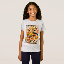 Camiseta Coma Mais Pizza De Biscoito De Fruta
