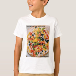 Camiseta Coma Mais Pizza De Biscoito De Fruta