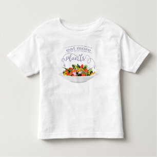 Camiseta Coma mais plantas com cartazes de motivação de sal