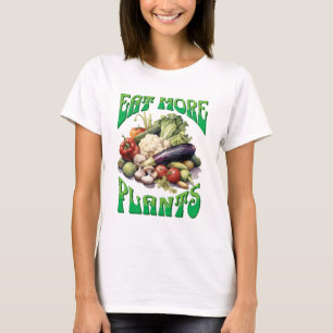 Camiseta Coma Mais Plantas Vegetais