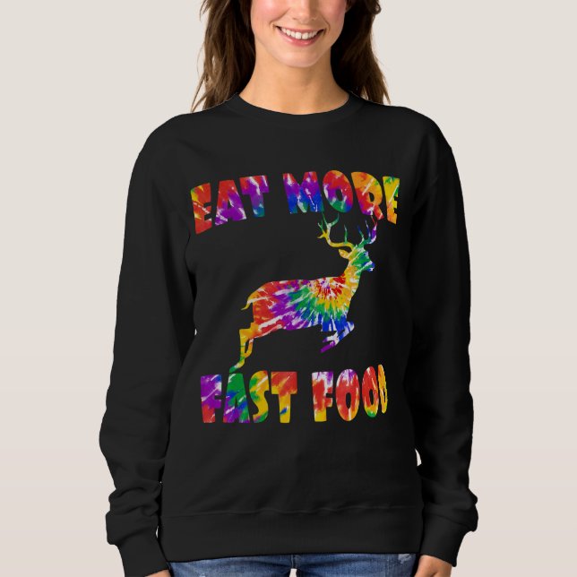 Camiseta Coma Mais Rapidamente O Caçador De Olhos De Comida (Frente)