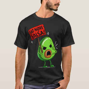 Camiseta Coma Mais Salsa Vegan Avocado Cute Guacamole Diver