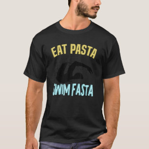 Camiseta Coma Massa Nade Fasta Natação Nadar Nadador 1