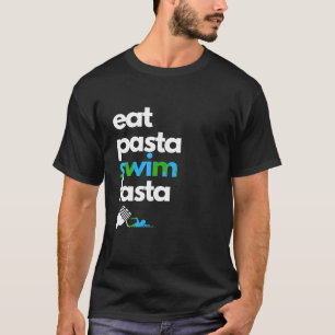 Camiseta Coma massas alimentícias Natações Fasta Funny Nata