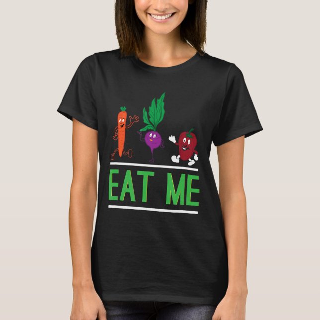 Camiseta Coma-Me Vegan Vegetariano (Frente)