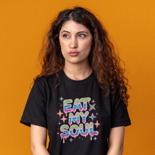 Camiseta Coma Meu Grafite Pop Funko Soul (Eat My Soul Funko Pop Graffiti)