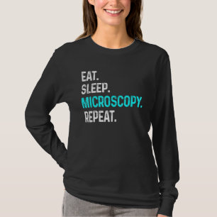Camiseta Coma microscopia do sono Repetir Biologia de Micro