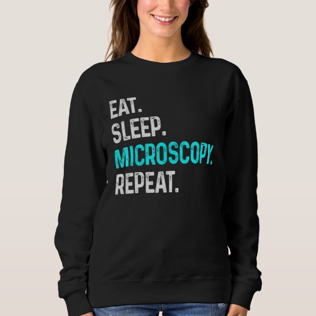 Camiseta Coma microscopia do sono Repetir Biologia de Micro (Frente)