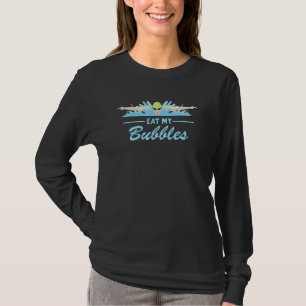 Camiseta Coma Minha Bolha Nadadora Atleta da Natação Esport