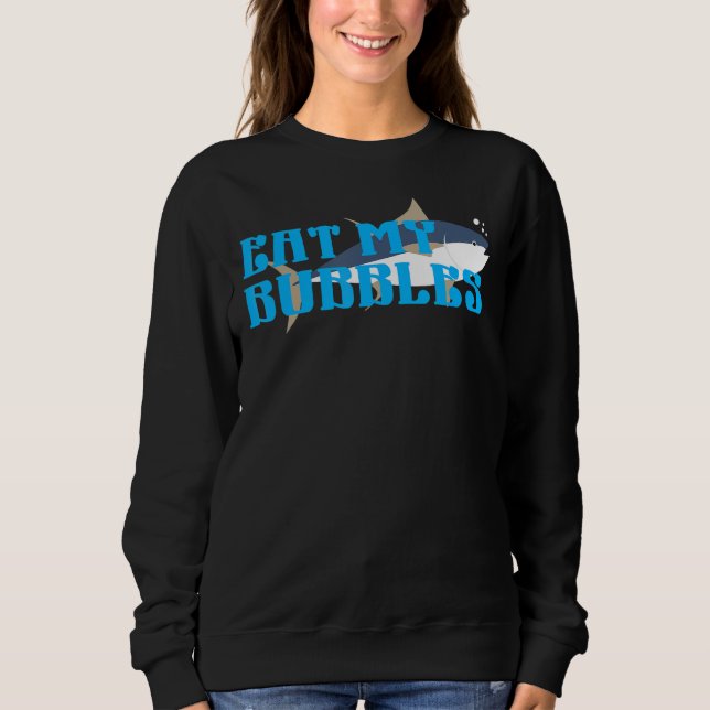 Camiseta Coma minha Natação de bolhas e conheça a corrida d (Frente)