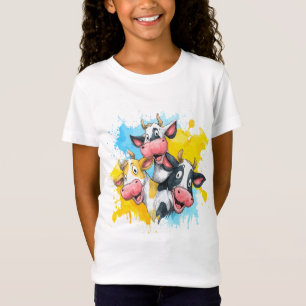 Camiseta Coma, Moo, Amor, Design de Vaca Engraçada
