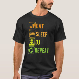 Camiseta Coma Música Repetitiva Dj Repetitiva Turntables