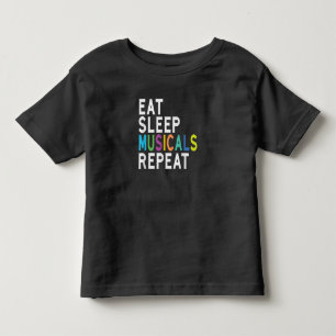 Camiseta Coma Musicais Do Sono Repetem, Presentes De Ação D