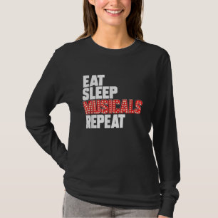 Camiseta Coma musicais do sono Repetir Atriz de Ator da Bro