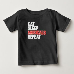 Camiseta Coma musicais do sono Repetir Atriz de Ator da Bro