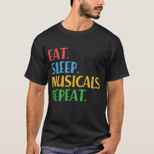 Camiseta Coma Musicais Repita Broadway Teatro Ator T