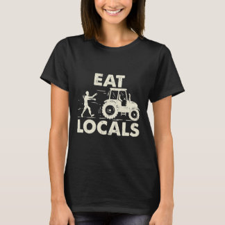 Camiseta Coma nações Engraçadas, Zombie Farmer Trator Prese