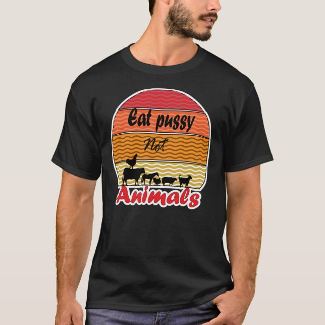 Camiseta Coma Não Animais, Vegan, Vegetariano, Animal R (Frente)