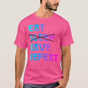 Camiseta Coma (Não) Durma Rave Repita Trippy Edm Raver