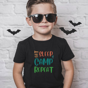 Camiseta Coma o acampamento do sono repetidamente - A vida