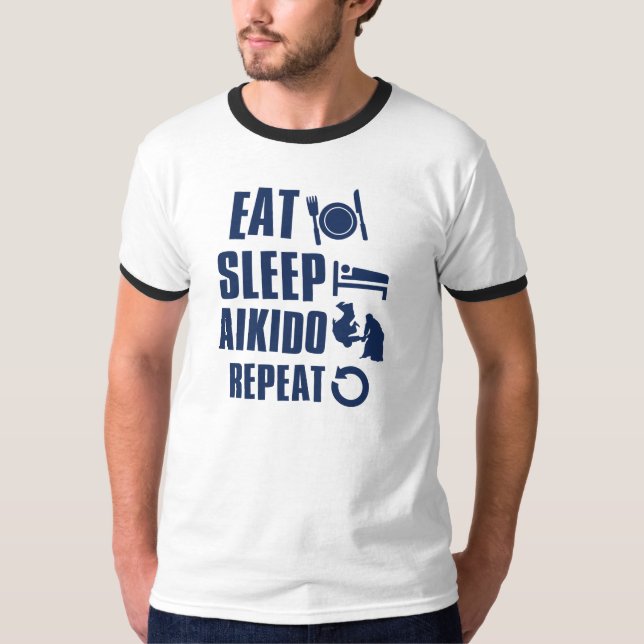 Camiseta Coma o Aikido do sono (Frente)